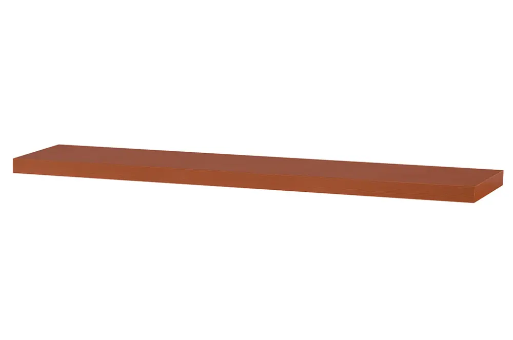 Nástěnná polička 120cm, barva třešeň