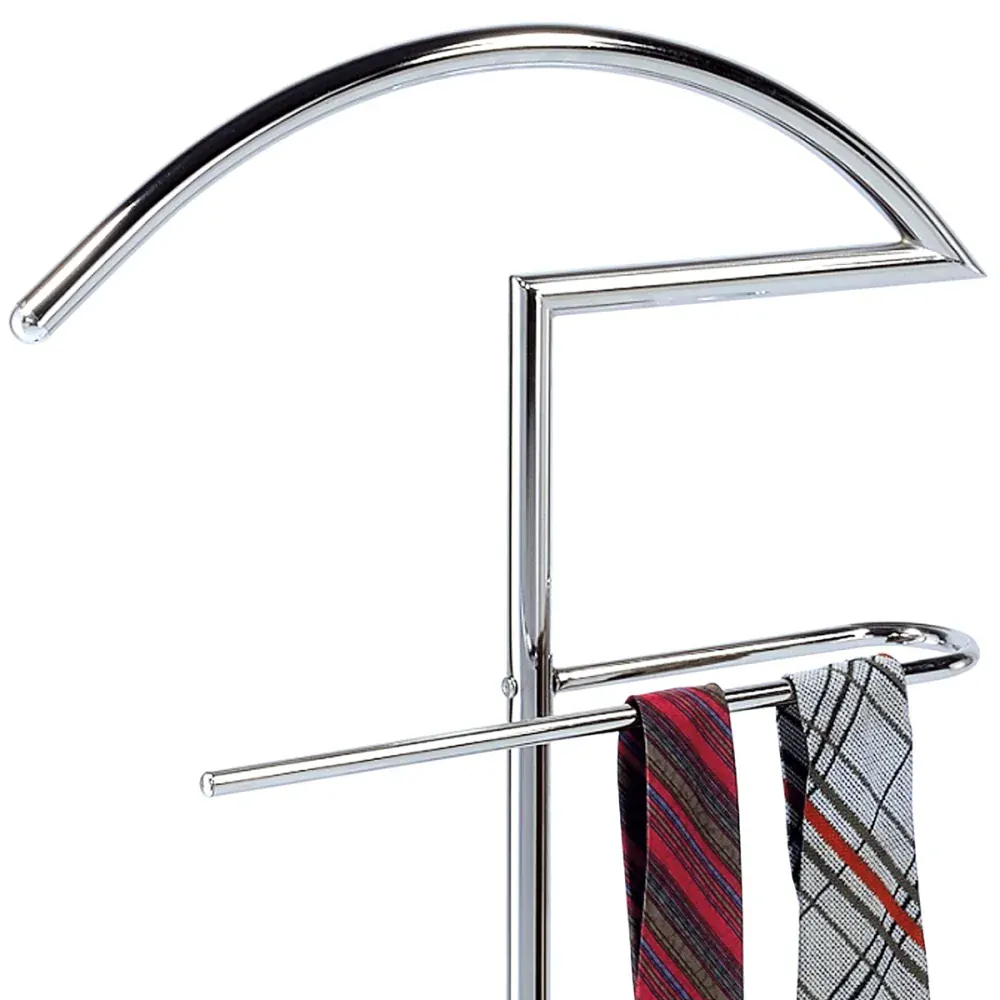 Němý sluha, výška 105 cm, kovová konstrukce, leský chrom