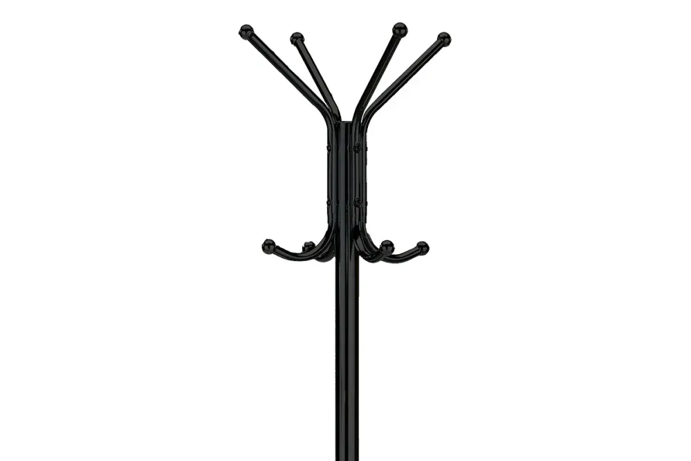 Autronic - Stojanový kovový věšák, černý lak - 80001-06B BK
