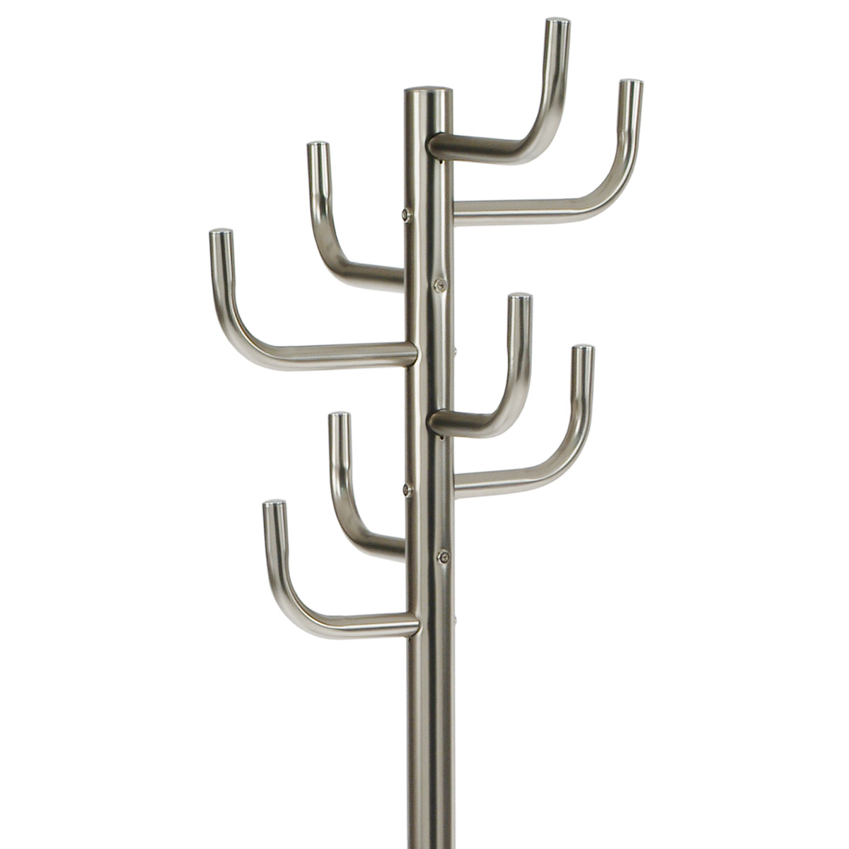 Autronic - Věšák stojanový, kovová konstrukce, broušený nikl, výška 175 cm, nosnost 10 kg - 80609-07