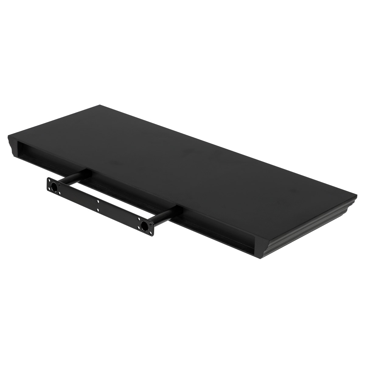 Polička nástěnná 60 cm, MDF, barva černá