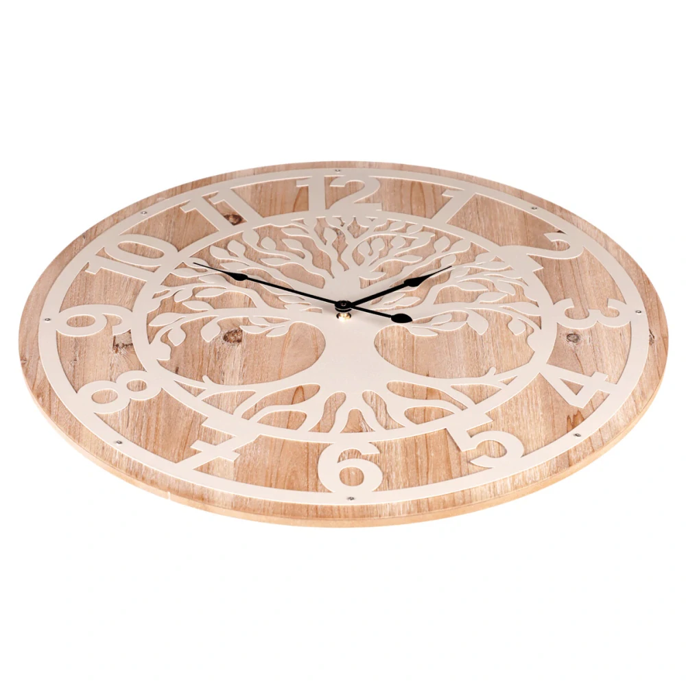 Nástěnné hodiny 60 cm Strom života – kov a MDF
