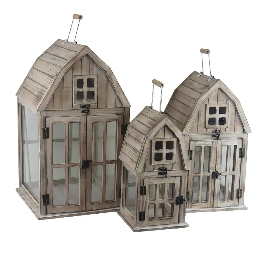 Lucerna dřevěná, 44cm