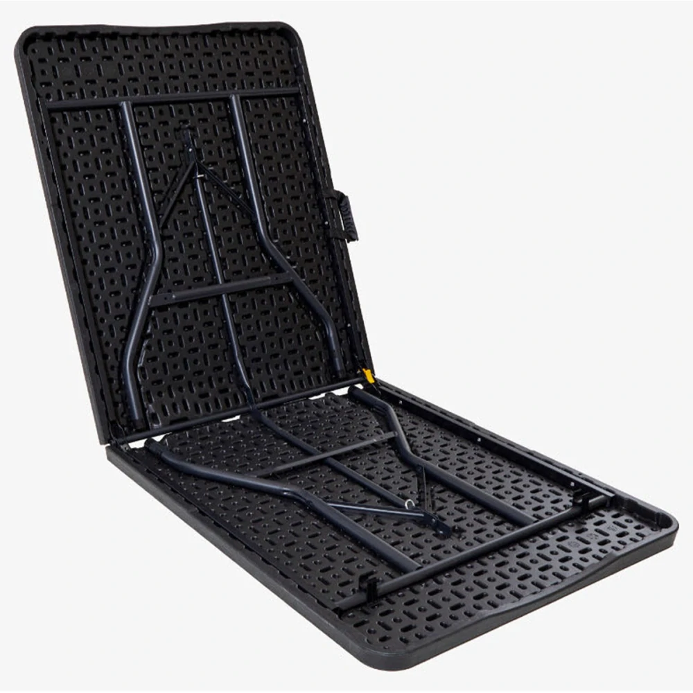 Stůl campingový černý 180x74, skládací, s madlem pro snadné přenášení