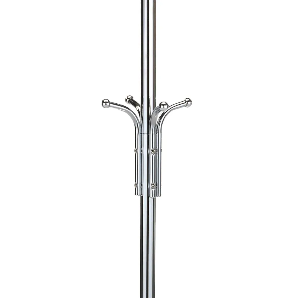 Věšák stojanový, výška 182 cm, kovová konstrukce, lesklý chrom, nosnost 10 kg - 80001-06B CR