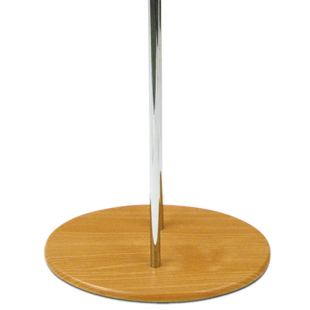 Autronic - Němý sluha, výška 110 cm, masiv kaučukovník,moření světlá třešeň, kov chrom, nos - 83213 CR