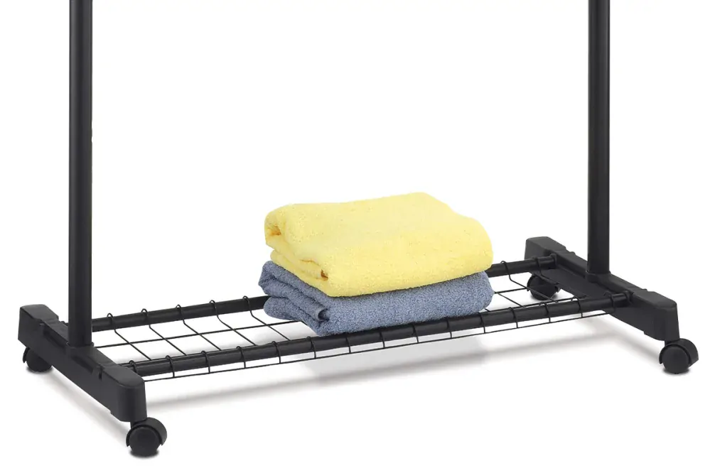 Stojan na šaty ABD-1210 BK – kovový, černý