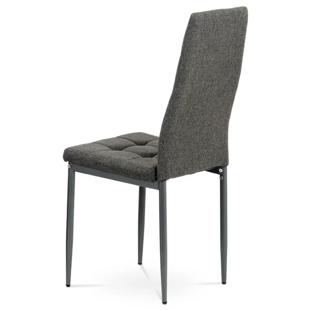 Autronic - Jídelní židle, potah šedá látka, kov antracitový matný lak - DCL-397 GREY2
