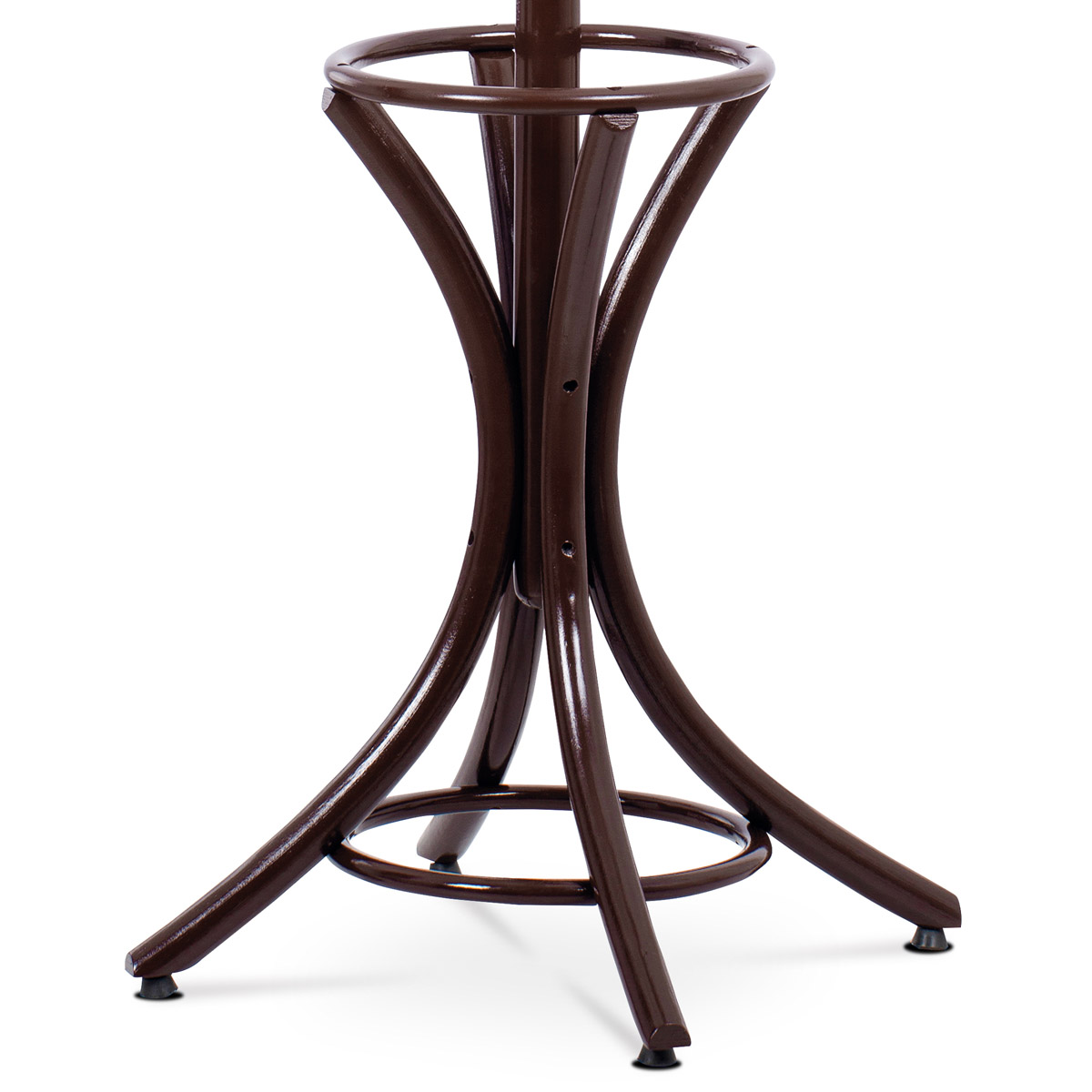 Autronic - Věšák dřevěný stojanový, masiv topol a bříza, tmavě hnědý lak, výška 185 cm - F-2059 BR