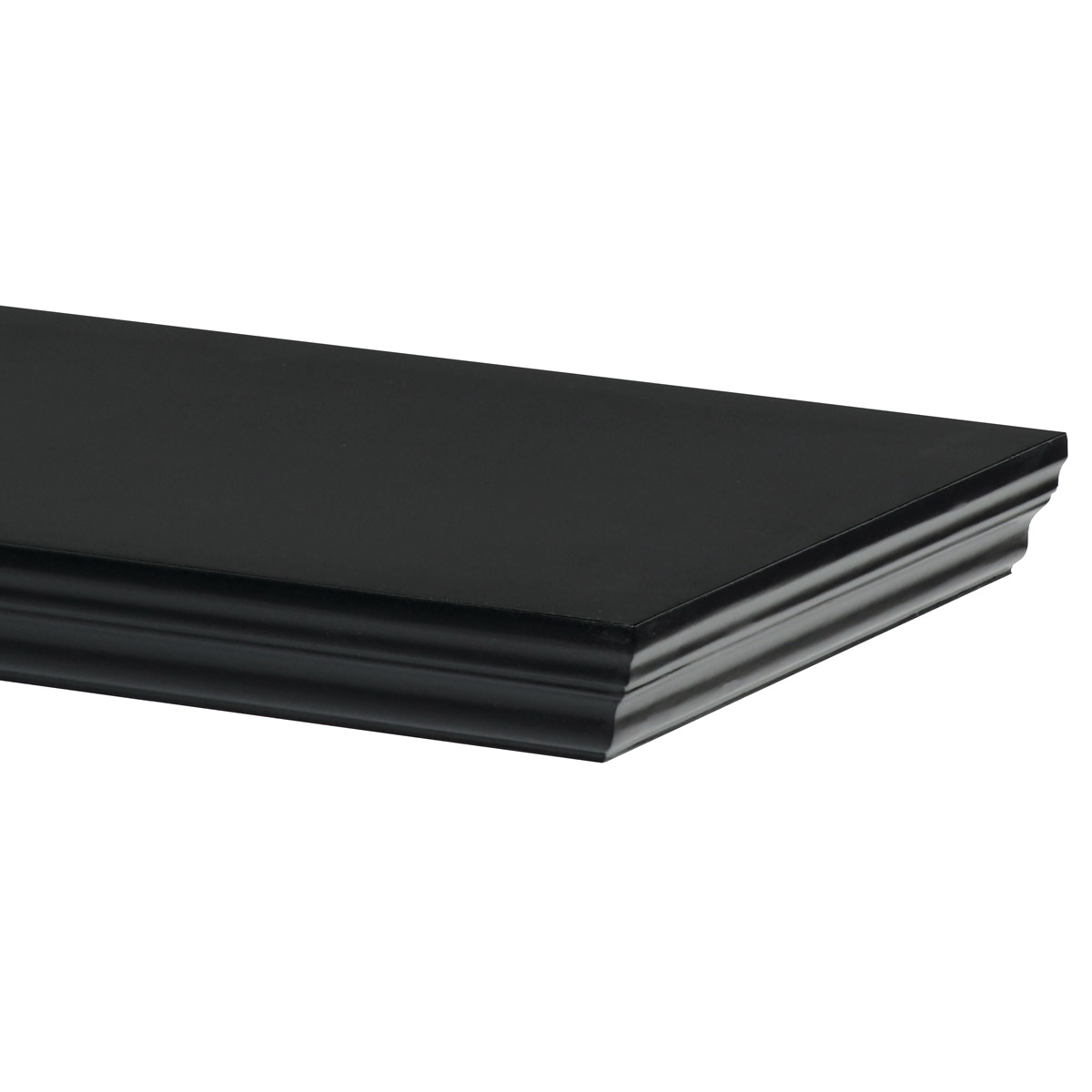 Polička nástěnná 120 cm, MDF, barva černá