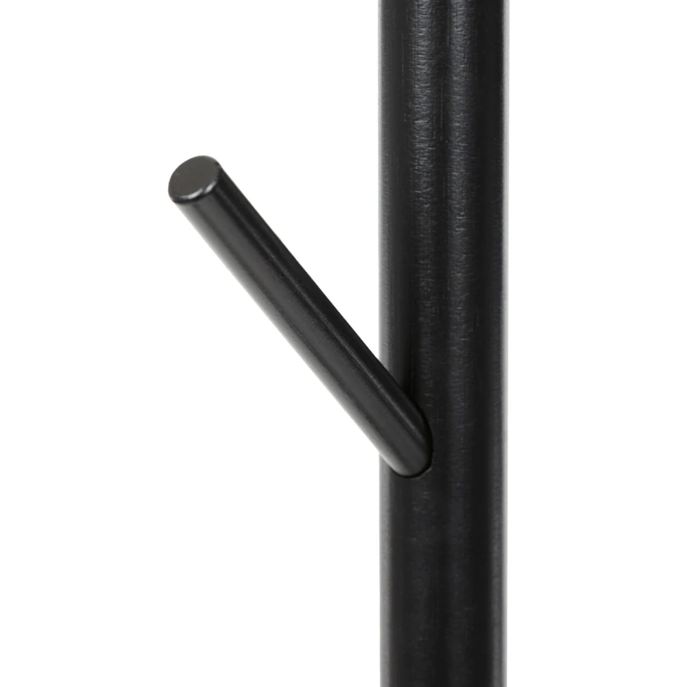 Věšák dřevěný stojanový, masiv bambus, černá + zlatá barva