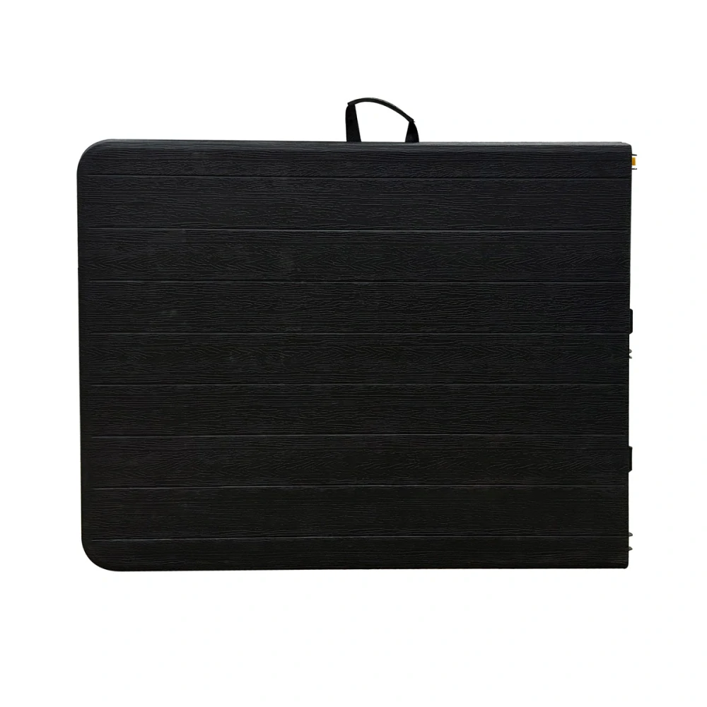 Stůl campingový černý 180x74, skládací, s madlem pro snadné přenášení