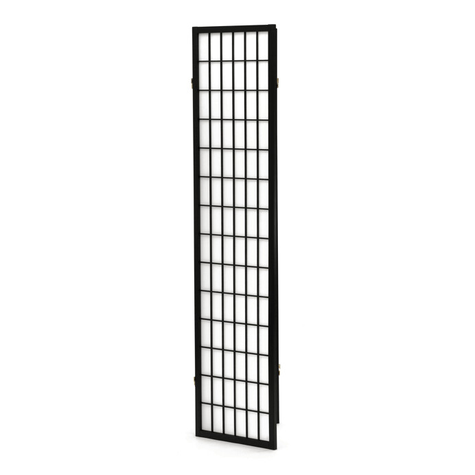 Paraván 3-dílný, masiv, černá, EF-E803 BK