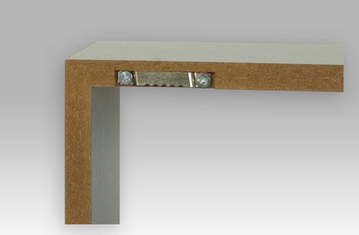 Nástěnná polička, sada 3 ks, barva šedá matná GREY