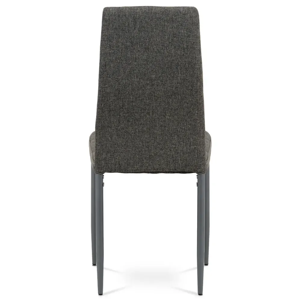 Autronic - Jídelní židle, potah šedá látka, kov antracitový matný lak - DCL-397 GREY2