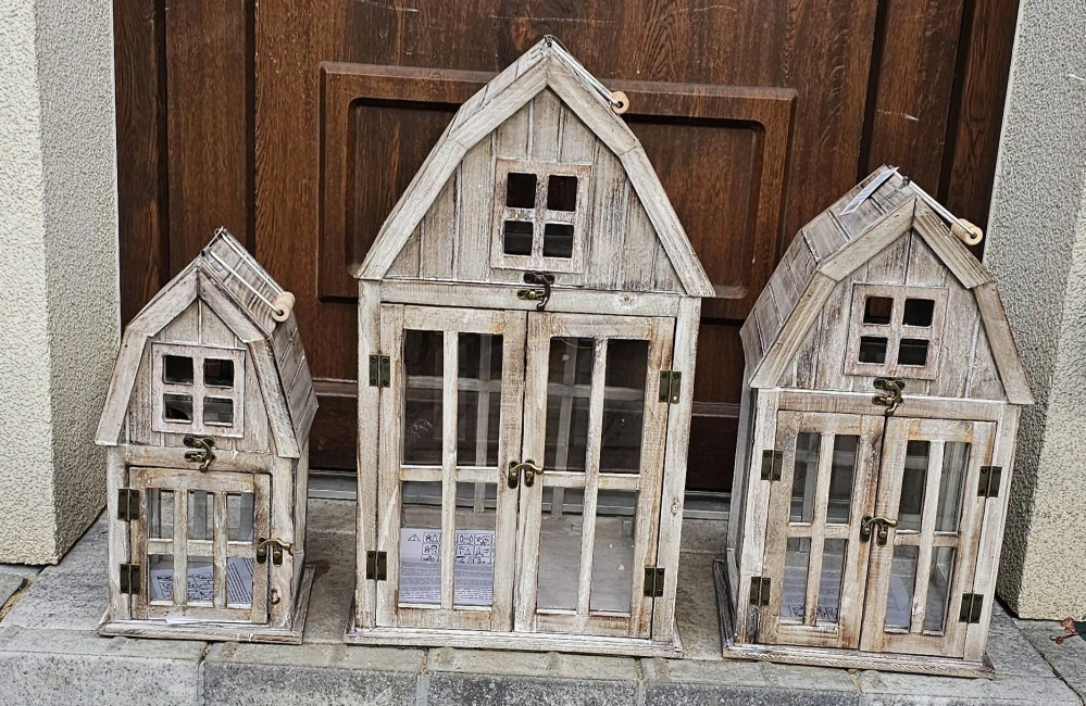 Lucerna dřevěná, 35cm