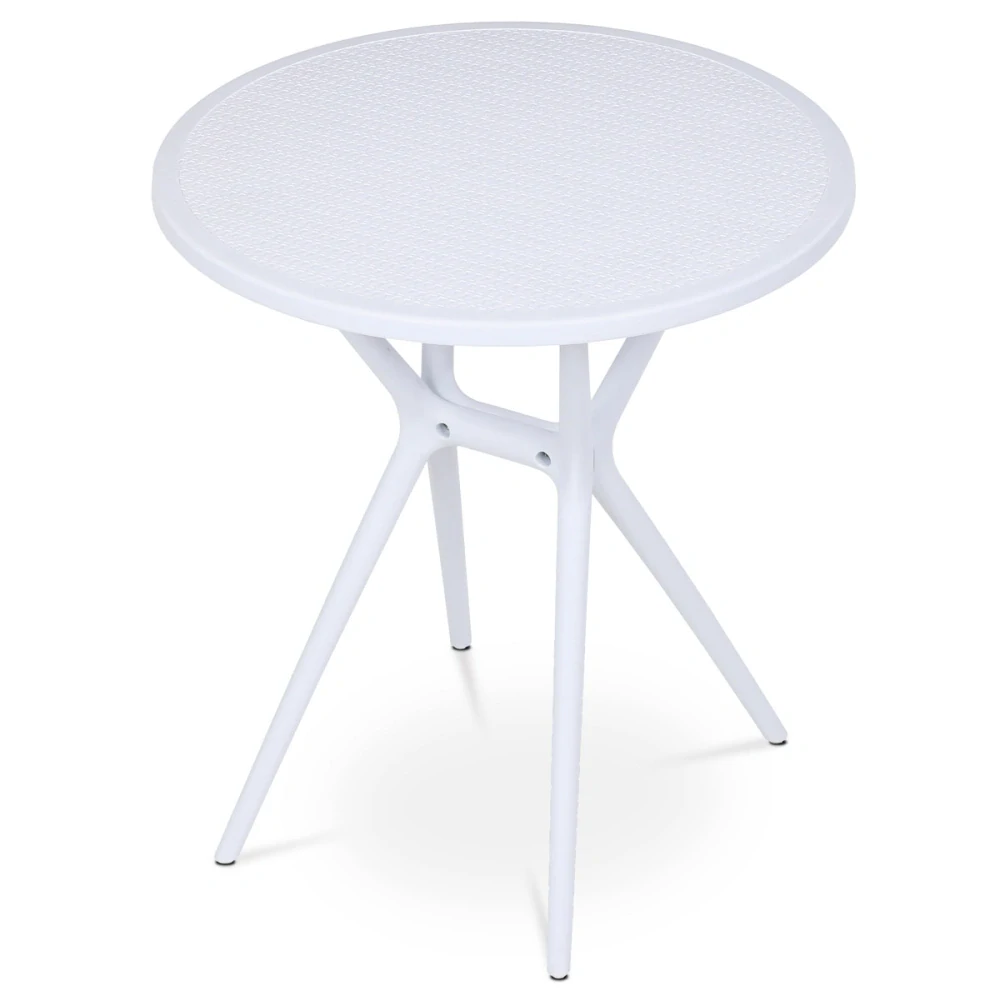 Stůl jídelní, bílý plast