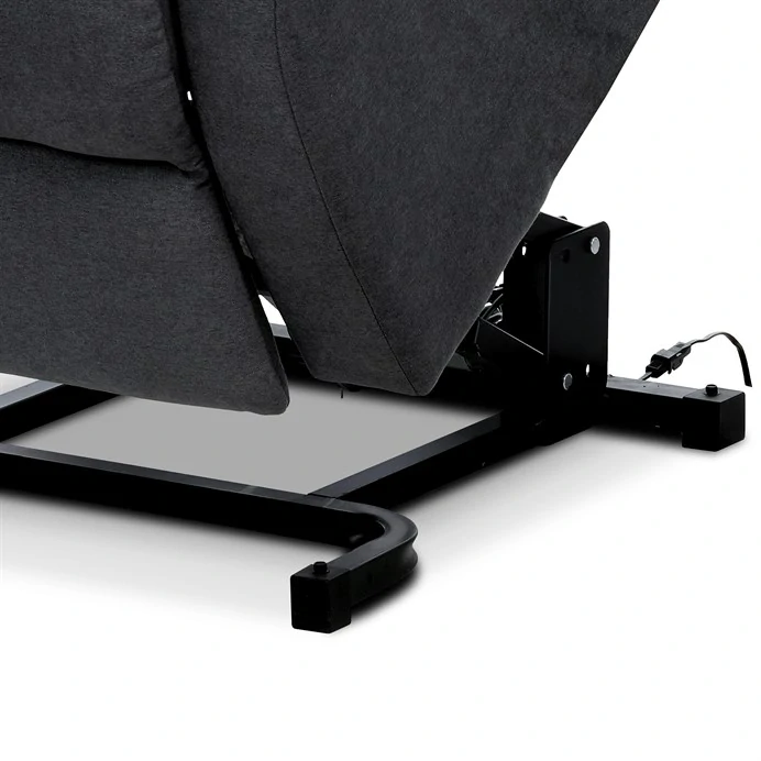 Polohovací křeslo, elektrické kabelové ovládání, šedá, látka, TV-1171 GREY2