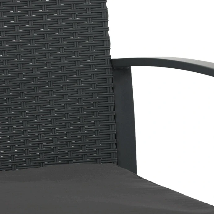 Zahradní set AZS-H1111 GREY – polyratanový balkonový nábytek