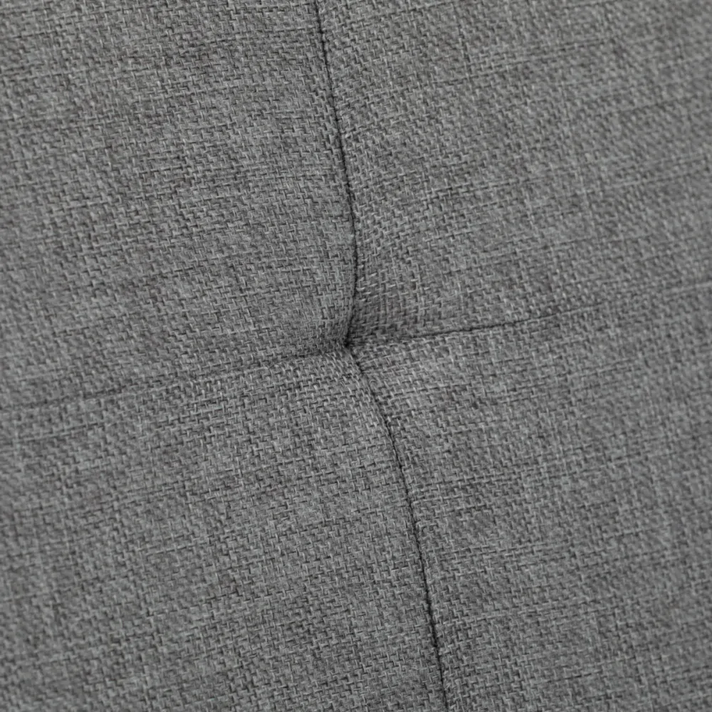 Taburet s úložným prostorem, látka šedá