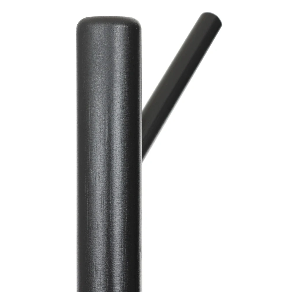 Věšák dřevěný stojanový, masiv bambus, černá + zlatá barva