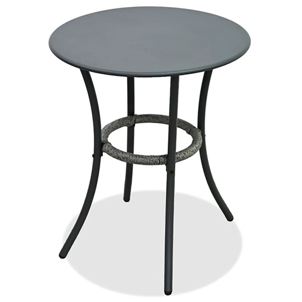 Zahradní set 1+2, stůl 60x60, židle umělý ratan barva antracit,  kov antracit