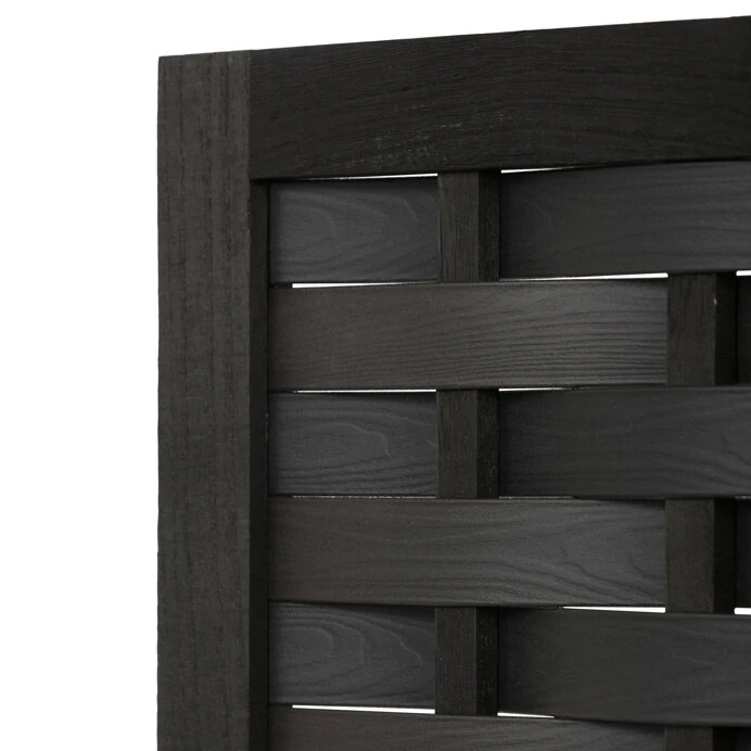 Paraván, masiv, černá, EF-L145 BK