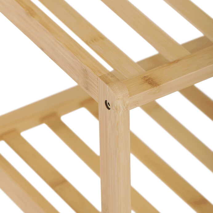 Botník Autronic DR-B010 NAT – přírodní bambus, 2 police