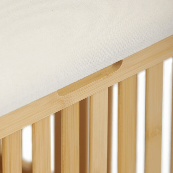 Taburet s úložným prostorem, bambus, přírodní, DR-B066 NAT