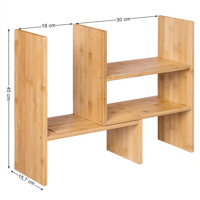 Polička AUK-E1045 NAT – bambusová, přírodní úložná police