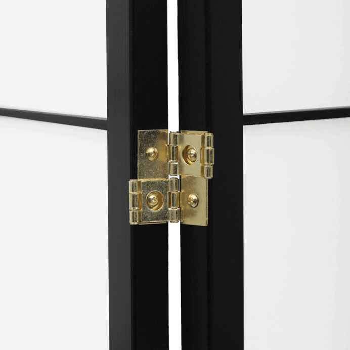 Paraván 4dílný, černý