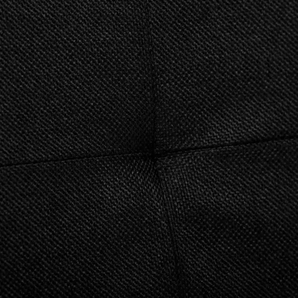 Taburet s úložným prostorem, látka černá