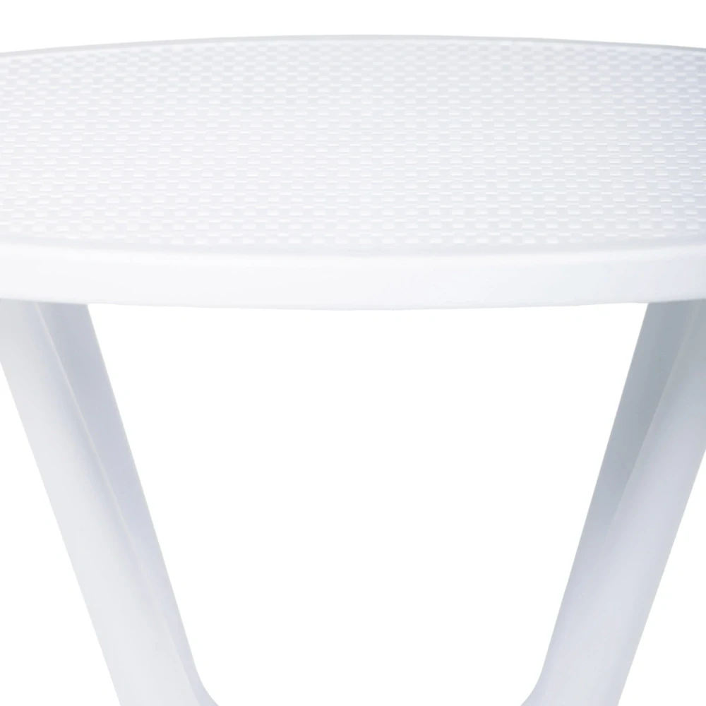 Stůl jídelní, bílý plast