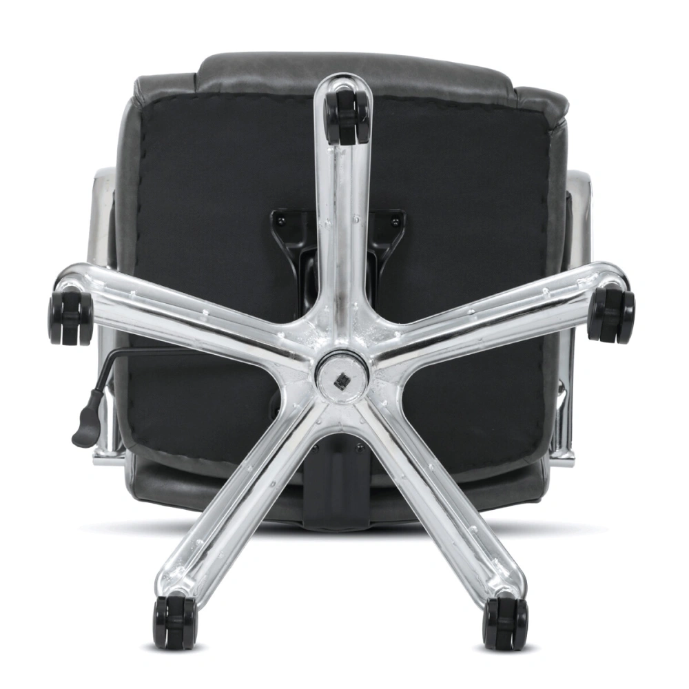 Kancelářské křeslo KA-F1385 GREY – šedá ekokůže, houpací mechanismus