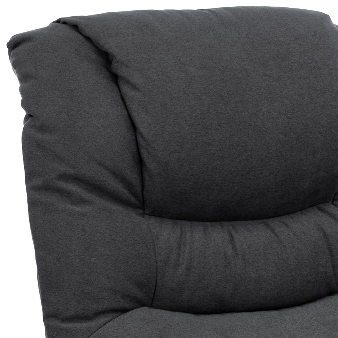 Polohovací křeslo, elektrické kabelové ovládání, šedá, látka, TV-1171 GREY2