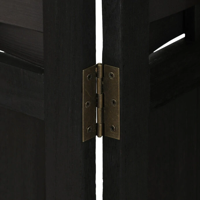 Paraván, masiv, černá, EF-L145 BK