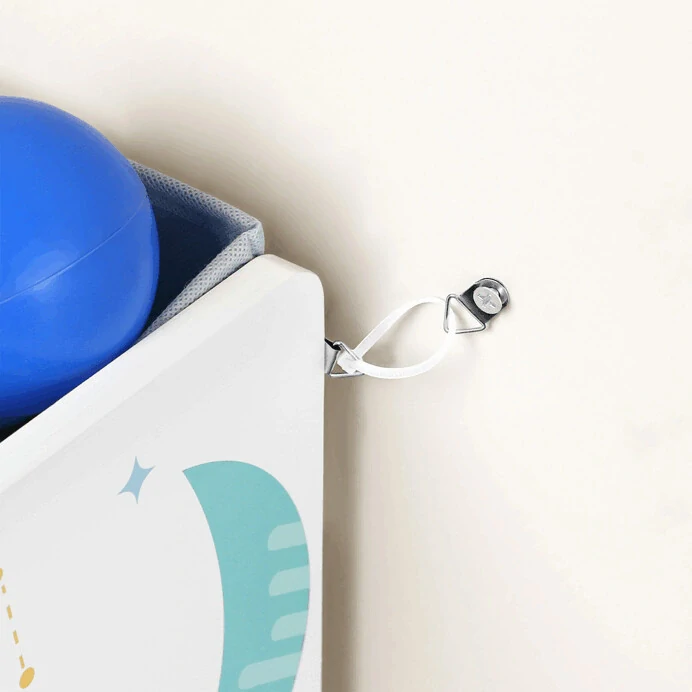 Regál na hračky AUR-E1033 WT – dětský úložný systém s boxy