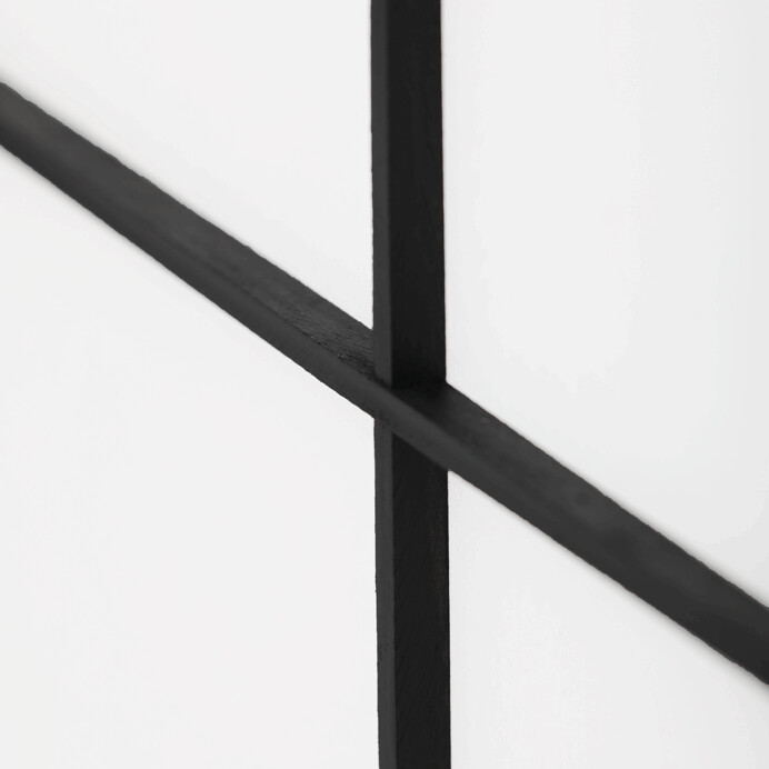 Paraván 4dílný, černý