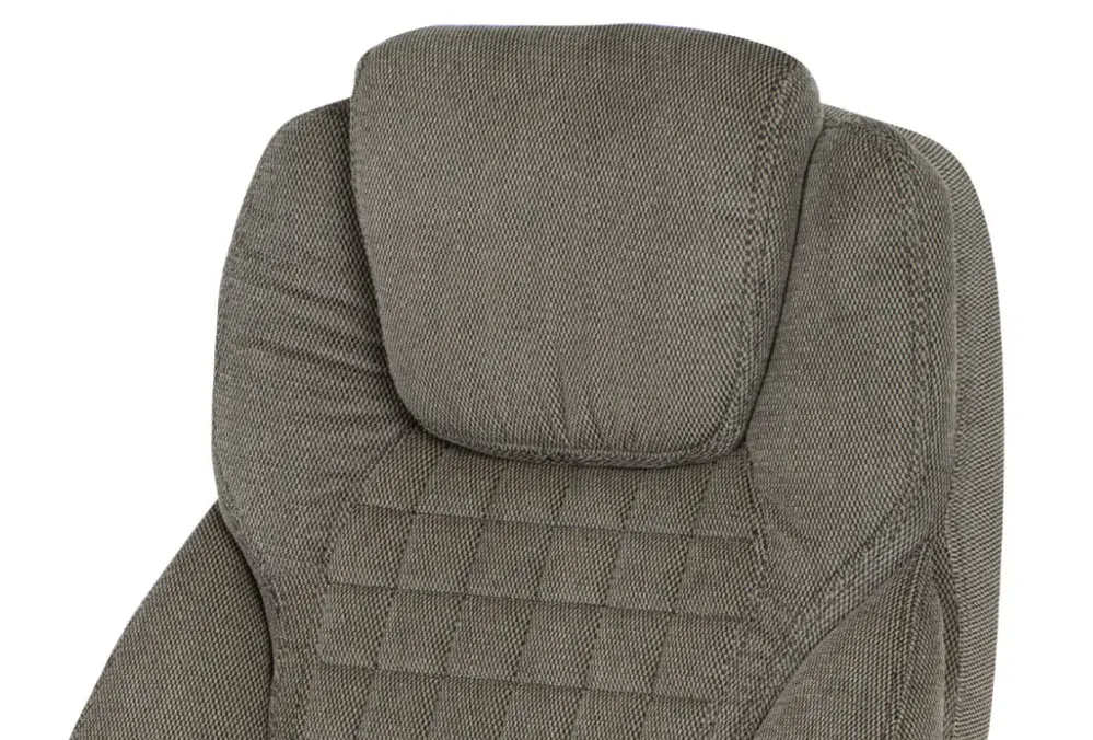 Autronic Kancelářská židle, tmavě šedá látka, kříž plast stříbrný, houpací mechanismus - KA-G196 GREY2