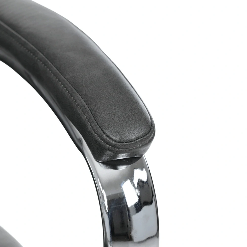 Kancelářské křeslo KA-F1385 GREY – šedá ekokůže, houpací mechanismus