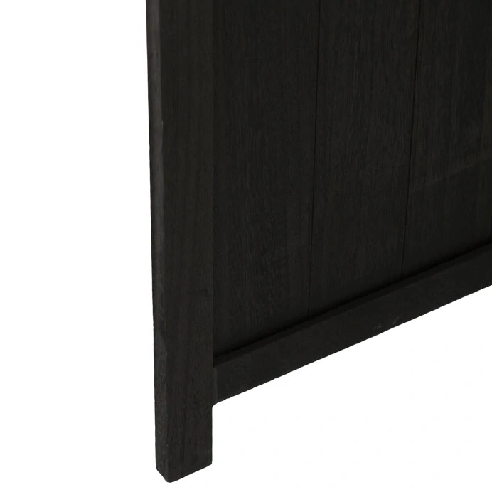 Paraván, masiv, černá, EF-L145 BK