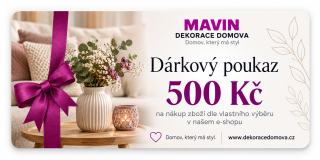 Elektronický dárkový poukaz na zboží v hodnotě 500,- Kč
