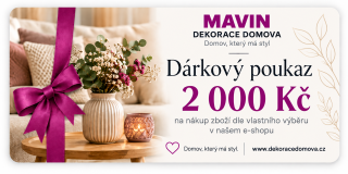 Elektronický dárkový poukaz na zboží v hodnotě 2000,- Kč