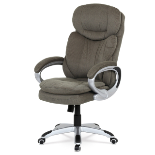 Autronic - Kancelářská židle, houpací mech., šedá látka, plast. kříž - KA-G198 GREY2