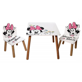 Dětský stůl s židlemi Minnie Mouse