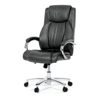 Kancelářské křeslo KA-F1385 GREY – šedá ekokůže, houpací mechanismus