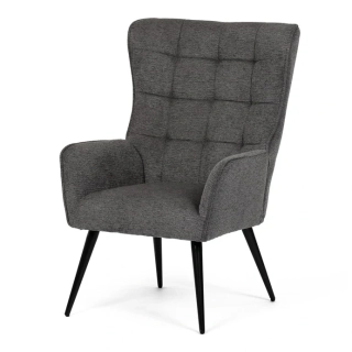 Křeslo ušák, šedá AK-315 GREY2