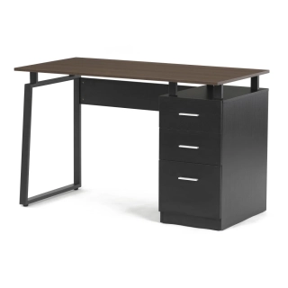 Kancelářský stůl 120x60cm, melamin, ořech, APC-3218 OAK