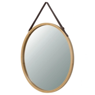 Nástěnné zrcadlo, bambus, přírodní, AZR-B053 NAT