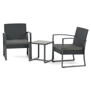 Zahradní set AZS-H1111 GREY – polyratanový balkonový nábytek